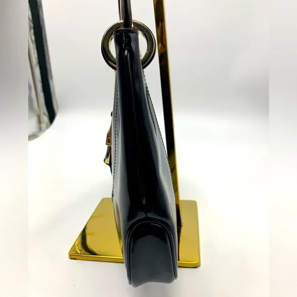 Auth Vtg GUCCI Black Patent Leather Jackie Bag - Picture 10 of 16